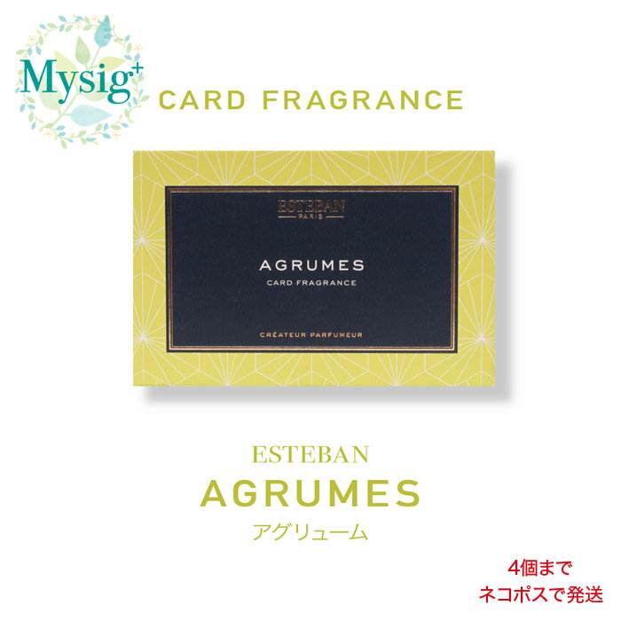 楽天ミューシグ日本香堂 エステバン カードフレグランス アグリューム 《ウッディーシトラスの香り》5枚入り