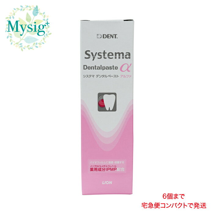 LION ライオン 《歯周病を防ぐ》 DENT. Systema Dentalpaste α デント システマ デンタルペースト アルファ 90g　歯科用 歯磨き 歯周病 歯周ポケット 低研磨 低発泡 殺菌 口臭