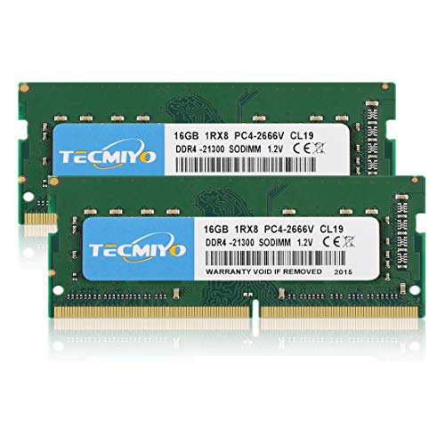 テクミヨ ノートPC用メモリ 32GB(2x16GB) DDR4 2666MHz PC4-21300/PC4-21333 Mac用 Apple 専用増設メモリ 永久保証 (32GB(2x16GB))