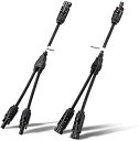 mc4 並列 コネクタ 分岐 ソーラーパネル用 延長ケーブル Yケーブル Y字型 ソーラー 並列 1M2F + 2M1F 耐候性 UV耐久 防水 mmfコネク(4)