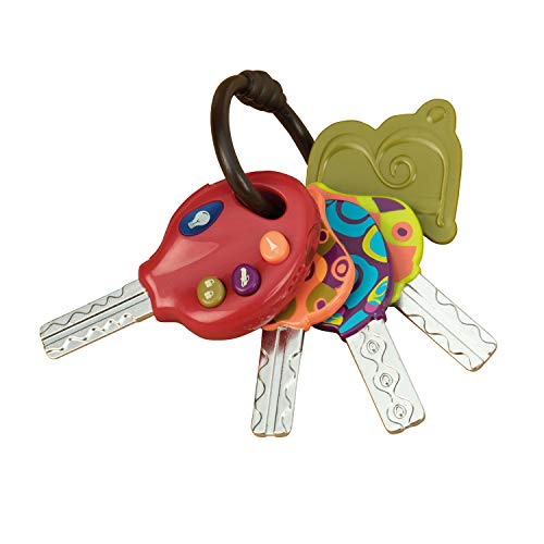 B. toys ラッキー！ほんものそっくりドライブキー ライト＆音つき鍵のおもちゃ BPAフリー 1歳半〜 正規品