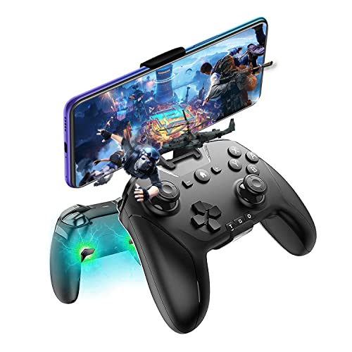 DUOYEREE 無線コントローラー ゲームパッド IOS/Android/PC/Switch全対応 背面ボタン 自動連射 Bluetooth/2.4GHz/有線接続 6軸ジャイ