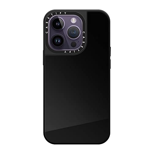 CASETiFY MagSafe 対応 ミラーケース iPhone 14 Pro - ブラック (ブラックバンパー)