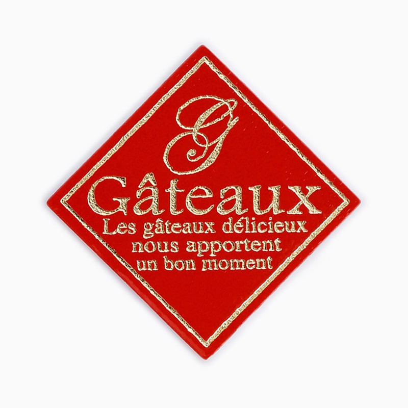 ★＼送料無料／★ cotta ケーキピック 角G－2 354 赤 100枚