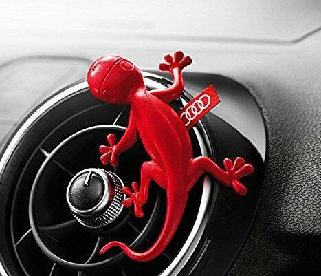 Audi ゲッコー エアフレッシュナー 純正 (レッド/フローラル) 車用芳香剤 Genuine Audi Gecko Cockp