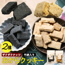 おからクッキー 2種セット ザクザクナッツ 竹炭入り ダイエットクッキー 米粉 低カロリー 間食 送料無料 食物繊維 健康 メール便送料無料【ラッピング・熨斗不可】