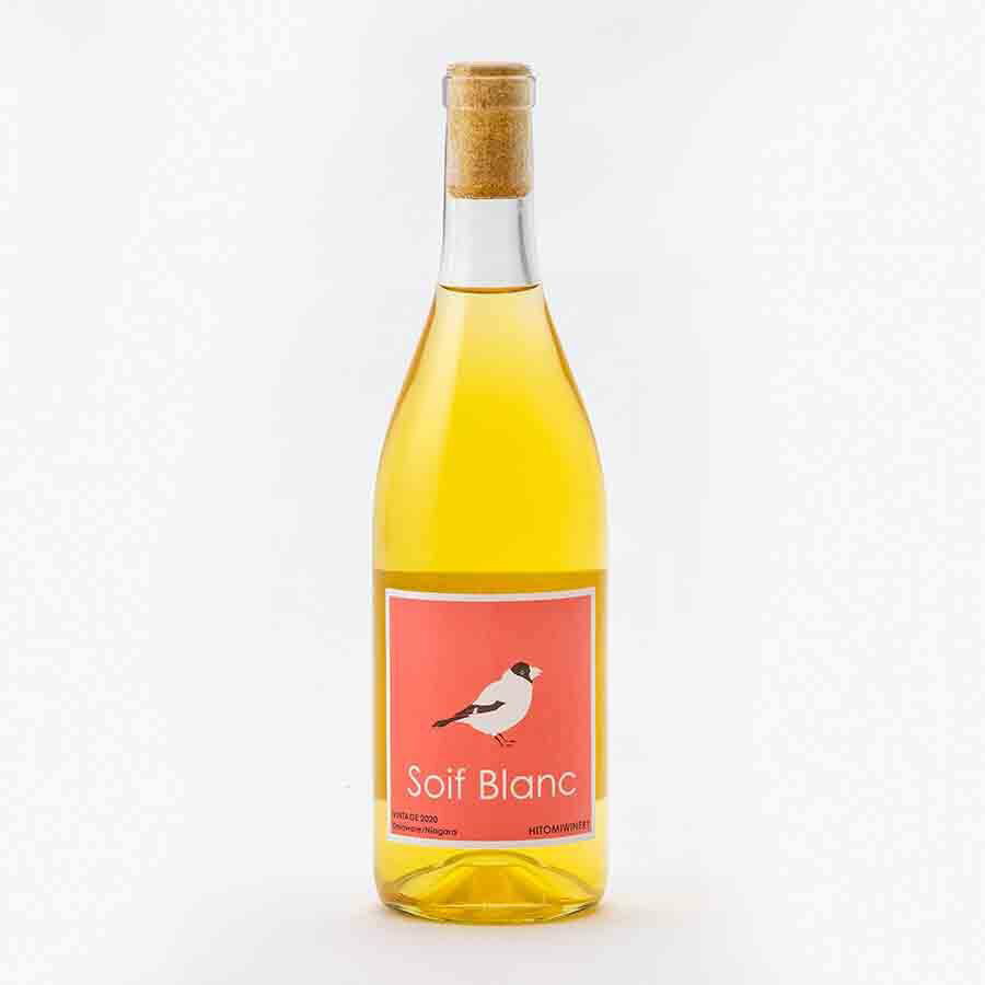 ソワフ ブラン+ 2023 2025年春発売 720ml 白ワイン やや甘口 酸化防止剤無添加 滋賀県 永源寺 ヒトミワイナリー | 夏期冷蔵便推奨