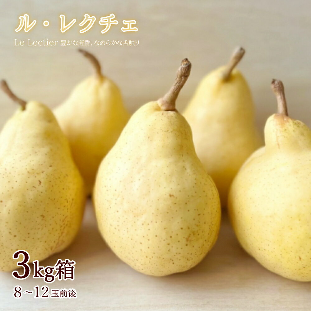 洋梨 ギフト ルレクチェ 贈り物 約3kg （8-12玉前後） 西洋梨 秀品 贈答 ギフト