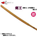 剣道 素振用木刀 〜剣王〜 赤樫3.8尺素振り樋入り木刀