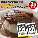 2個セット 北海道肉ソン大統領の肉デカビーフカリー 十勝清水フードサービス 十勝若牛 レトルトカレー レトルト食品 カレーライス 人気 ご当地 お取り寄せ 常温...