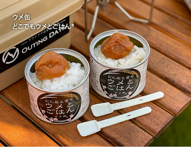 4缶セット ウメごはん＋ワカメごはん 缶詰 かんづめ ご飯 お米 梅 わかめ ワカメ アルファ化米 アルファ米 わかめごはん 永岡食品 プレゼント ギフト 非常食 防災グッズ 保存食 アウトドア 長期保存【送料無料】【食品A】【DM】【ST】【海外×】