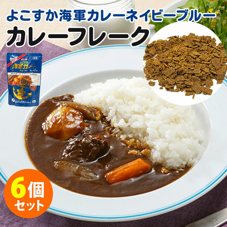 6個セット カレーフレーク よこすか海軍カレー ネイビーブルー （125g×6） カレー粉 カレールウ 調味商事 【メール便送料無料】【食品A】【DM】【海外×】