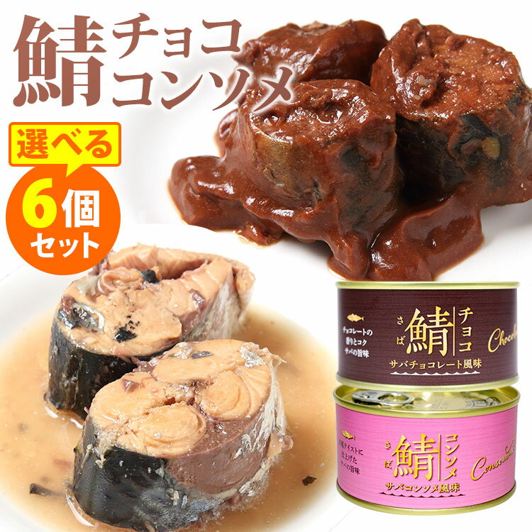 選べる6個セット 岩手缶詰 さばチョコレート風味...の商品画像