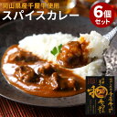 【GW限定SALE★300円OFFクーポン】6個セット 岡山県産千屋牛の和牛スパイスカレー レンジ対応 和牛カレー 惣菜 レトルト 常温 おかず 時短 簡単調理...