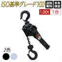 レバーホイスト VGP 1t ベストアンサー ブラック 黒 1台 軽量 小型 1ton 1トン 1.0t 1000kg チェーン ローラー チェーンブロック レ...