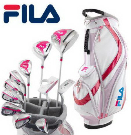 FILA GOLF/ フィラ ゴルフ　レディースゴルフクラブ11本セット　キャディバッグ付き