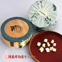 和三盆《霰三盆》曲物入 100g 冨士屋/干菓子/砂糖/お茶請け/徳島名産 内祝い　※熨斗紙対応不可