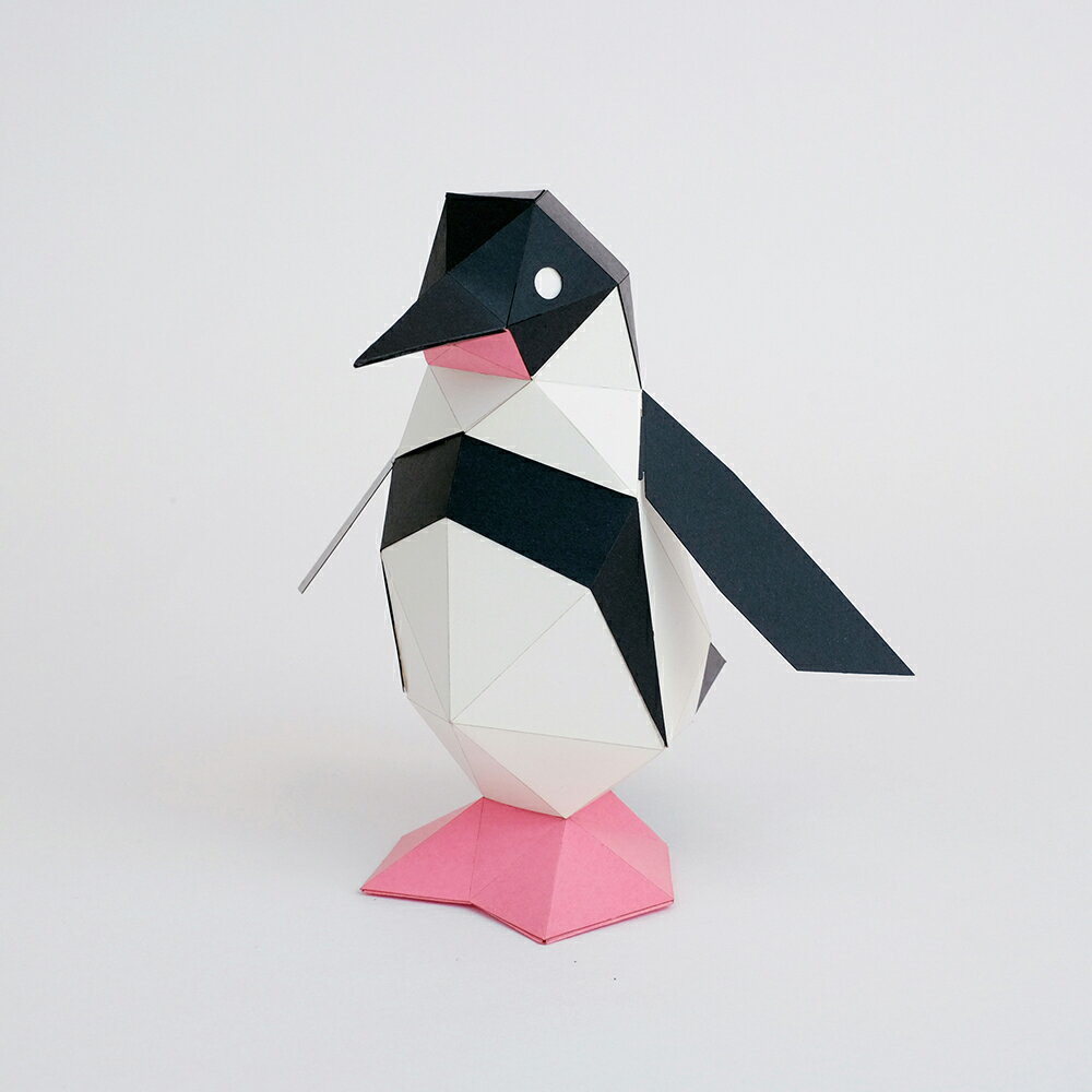 乐天商城 - bog craft　ボグクラフト　KAKUKAKU　TINY　ペンギン　ペーパークラフト　組み立てるインテリア　アニマル　動物