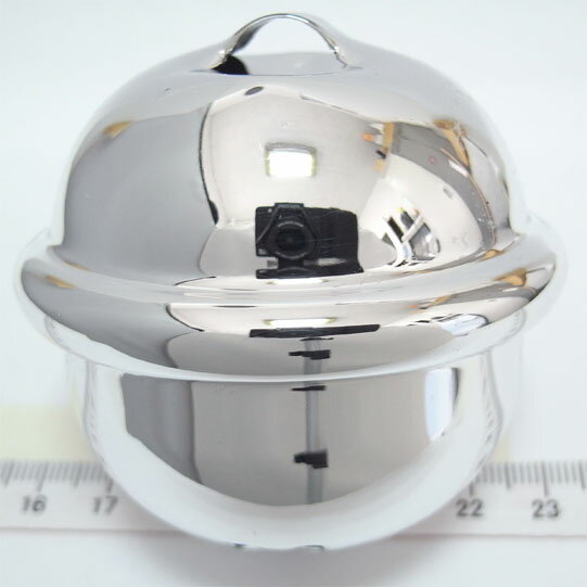 樂天商城 - 福鈴　2寸2分切カン　約幅56mm×高さ53mm　シルバー 　和鈴　携帯ストラップ　キーホルダー等に