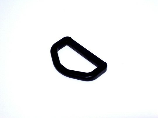 YKK LD38E プラスチック Dカン 黒 38mm巾用 ベルトストラップなどに