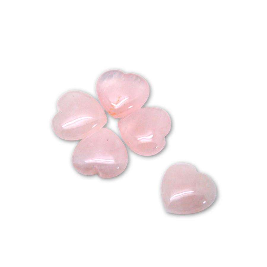 ハート型ローズクオーツ　5個セット