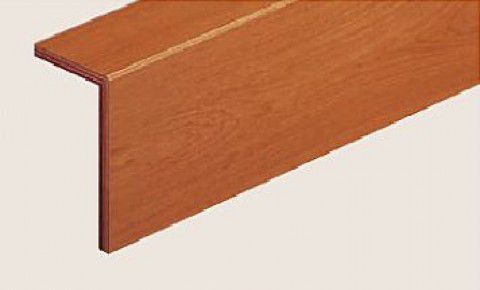 東洋テックス 2mL型上り框 杢 EX15 EX25対応 室内造作材 F815チーク【代引不可】