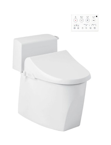 ジャニス工業 キュアーズクーペ 床排水用 ハンドル洗浄 脱臭付温水洗浄便座 リモコン操作 手洗い無し【..