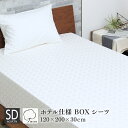 ホテル仕様 ボックスシーツ セミダブル 120×200×30cm DSB13120 綿100％ D's collection