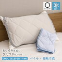 接触冷感 もっちり質感 枕パッド 裏面パイル地 リバーシブル Q-max値0.35 約45×55cm 枕カバー 35×50cm・43cm×63cmの枕対応 両面仕様 シンプル 無地ライク ボーダー ひんやり クール 弱冷感 春夏用 ストライプ柄 オシャレ おしゃれ DSPP-2510