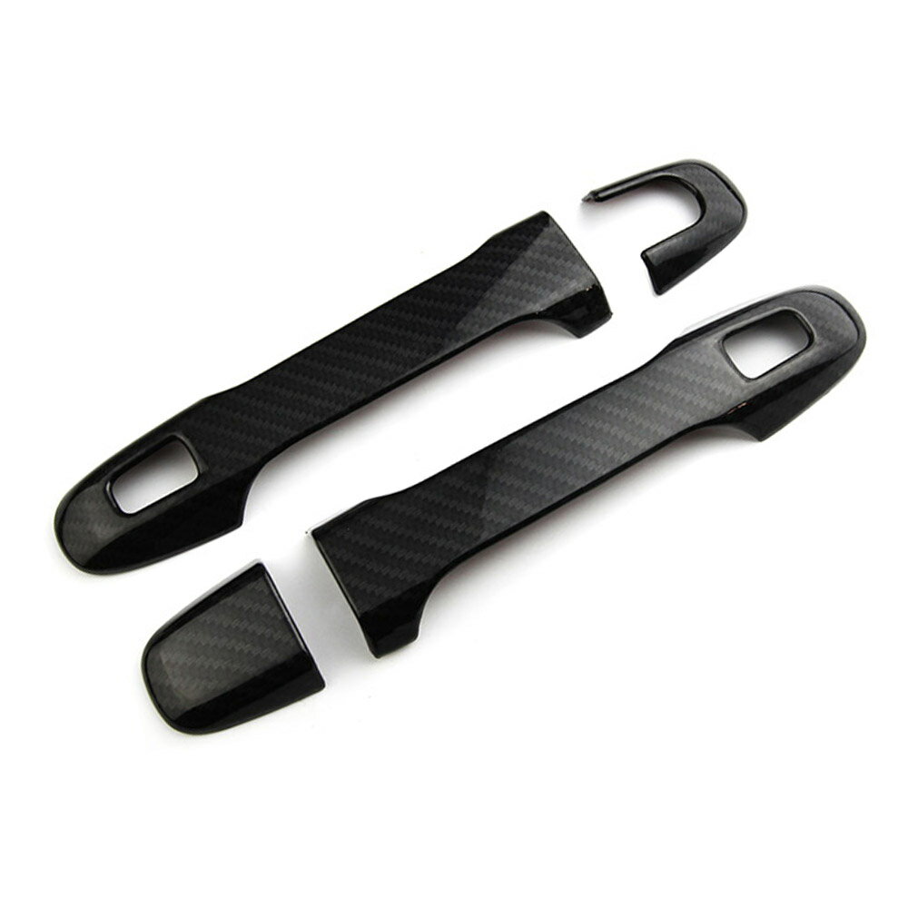 C-HR CHR ZYX10/NGX50 ドアハンドルカバー ドアノブカバー ガーニッシュ サイド カーボン調 4枚セット ..