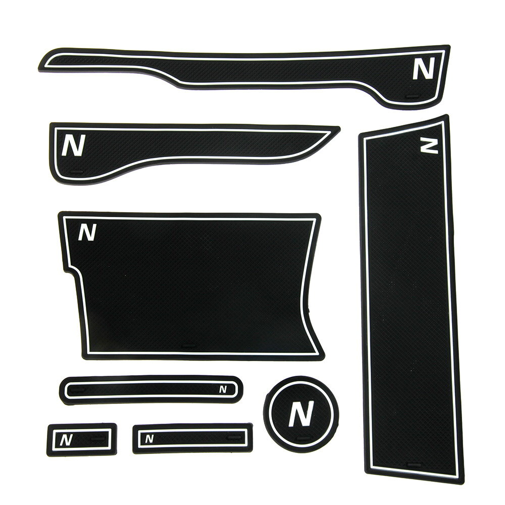 ホンダ N-VAN JJ1 JJ2 ドアポケットマット 蓄光色 インテリアマット 滑り止めマット 内装 パーツ アクセサリー ゴムマット 8P TOKUTOYO(トクトヨ)