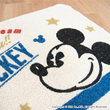 MCスター 約45×60cm 洗面マット(ミッキー グッズ ミッキーマウス ディズニー Disney かっこいい かわいい おしゃれ ヴィンテージ 大人ディズニー 洗える ラグ 洗面 マット 洗面所 洗面 お風呂 マルチマット バスマット すべり止め 日本製 プレゼント オカ)