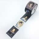 切手型カットラインマスキングテープ / 人物画亜細亜の文具セレクション