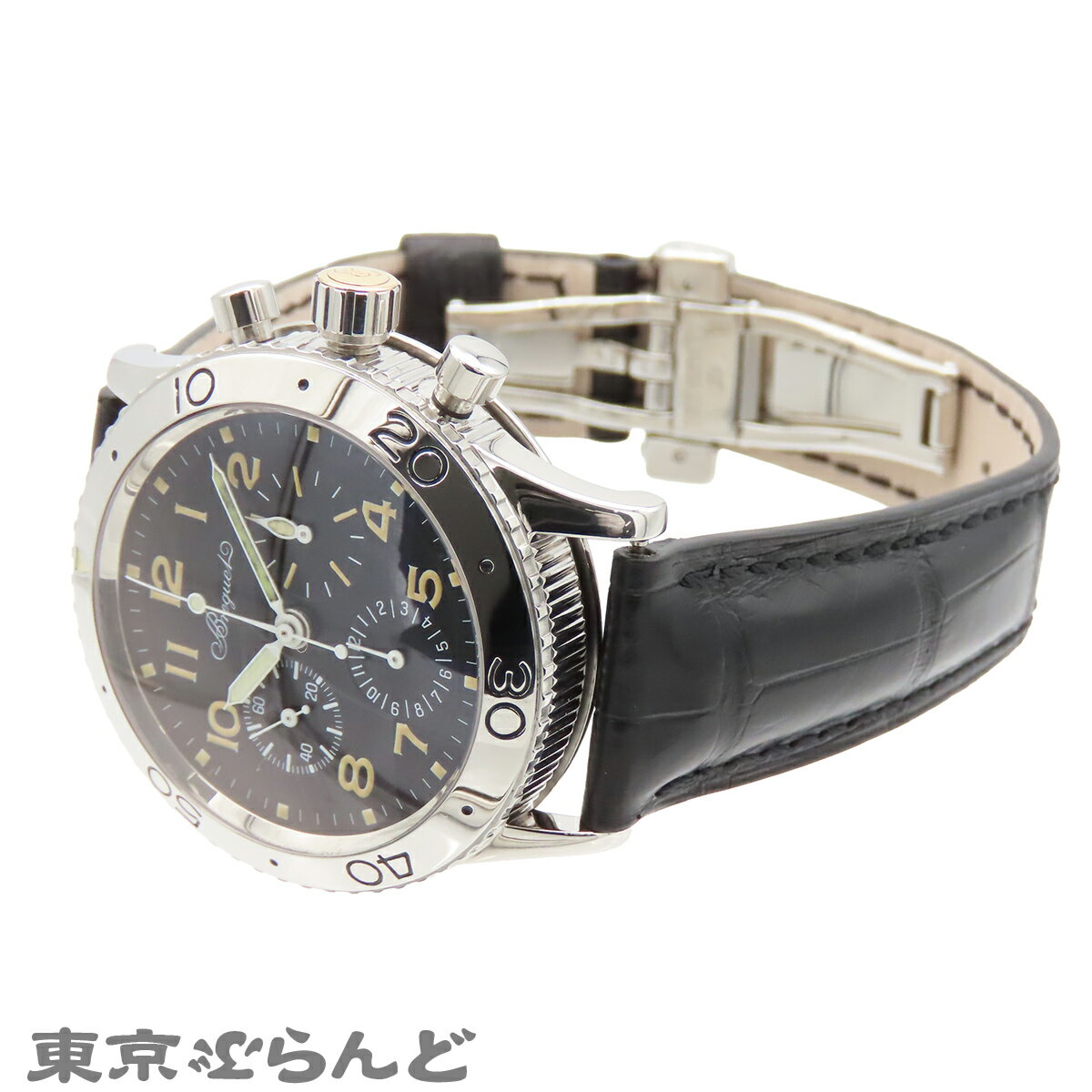中古 3年保証 返品可 ブレゲ Breguet タイプXX アエロナバル メンズ 腕時計 自動巻 SS YG レザー フライバッ tokyo-brand-2-10013224 東京ぶらんど時計館 サンプル画像2