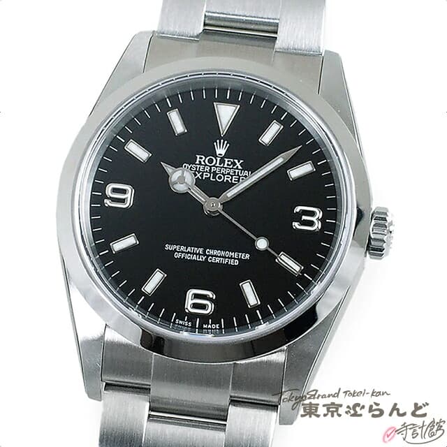 ロレックス ROLEX エクスプローラー1 時計 腕時計 メンズ 自動巻き SS ブラック オイスターブレス 114270 F番 シール付 未使用 送料無料 【中古】tk■ 【3年保証】【新着】 101603289