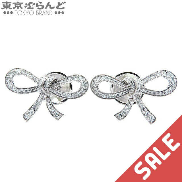 【中古】【5%クーポン♪11.18〜11.26】【2万8千円引き】【返品可】【超オススメアイテム！φ】グラフ ティルダズ ボウ ミニダイヤモンド スタッド ピアス RGE1662 ホワイトゴールド K18WG 総0.52ct リボン レディースpdw 25XM 【ポイント3倍●11.18〜11.26】 101794982(4)