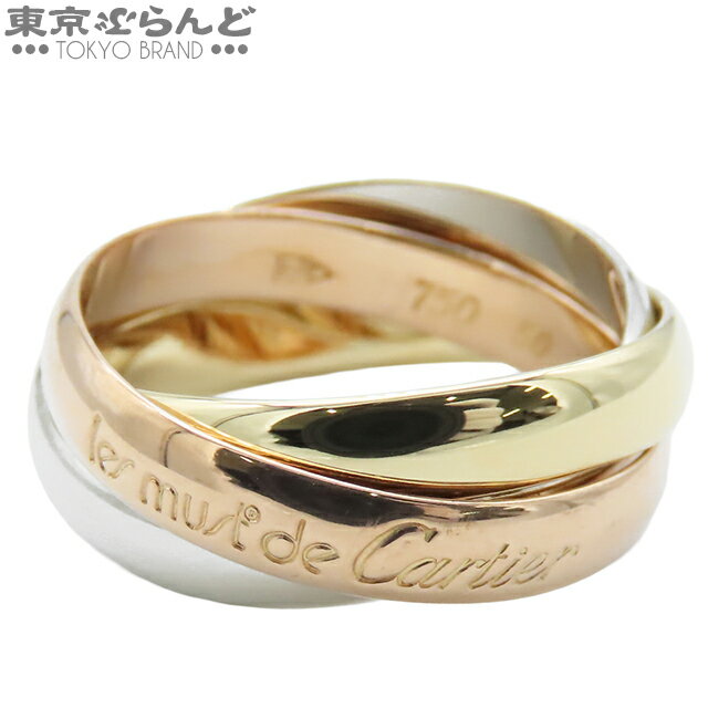 【中古】【5%クーポン♪9.19〜9.21】【返品可】カルティエ CARTIER トリニティ リング レディース K18WG K18YG K18PG MM 10.5号相当 スリーカラーゴールド 仕上済 [送料無料]【ポイント2倍●9.19〜9.21】 101810000のサムネイル