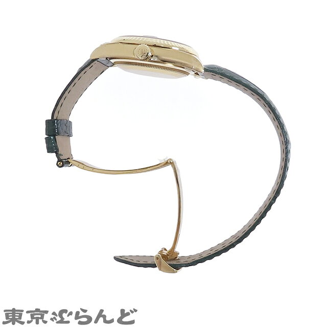 【中古】【返品可】ロレックス デイデイト メンズ 腕時計 自動巻 K18YG アリゲーターレザー 金無垢 保証書付き グリーン 118138 ランダム番 シール付き未使用 [送料無料] 101820102