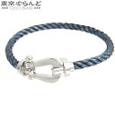 【返品可】フレッド FRED フォース10 LM ラージモデル 0B0153/6B1062 ホワイトゴールドxブルージーン K18WG スチール 17 ブレスレ...