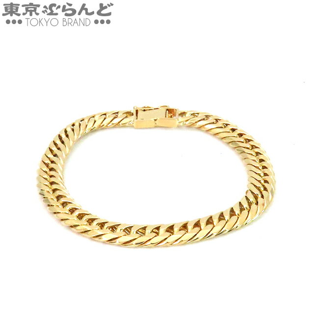 18金 ブレスレット メンズ 18k イエローゴールド 「ダブルロロ オーバルカットチェーン」1.8mm 幅 ※長さ約18.5cm.約20cm選択[K18 イタリア アメリカ ラギット ハワイアン ジュエリー ロープ アズキ 小豆 縄 スクリュー 2.0mm 男性 定番 細い ブランド 喜平]