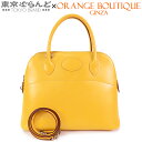 【決算セールπ】【返品可】エルメス HERMES ボリード 31 □M刻印 ソレイユ シルバー金具 ボックスカーフ 2WAY ハンドバッグ ショルダーバッグ レ...