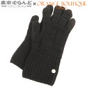 【5%クーポン♪5.2〜5.11】【春の大爆発セールπ】【返品可】エルメス HERMES フレカンス 手袋 ブラック ウール セリエボタン S 手袋 レディース...