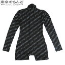 【中古】【5%クーポン♪7.14〜7.21】【返品可】フェンディ FENDI ボディスーツ FXF621 ブラック 黒 ナイロン ロックチェーン XL ツナギ ...