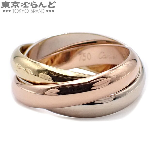 【中古】【5%クーポン♪10.3〜10.12】【返品可】カルティエ CARTIER トリニティ リング クラシック レディース 指輪 スリーカラーゴールド K18YG K18PG K18WG ＃52 12号相当 B4030152 B4030100 仕上済 [送料無料]【ポイント5倍●10.3〜10.12】 101798811のサムネイル