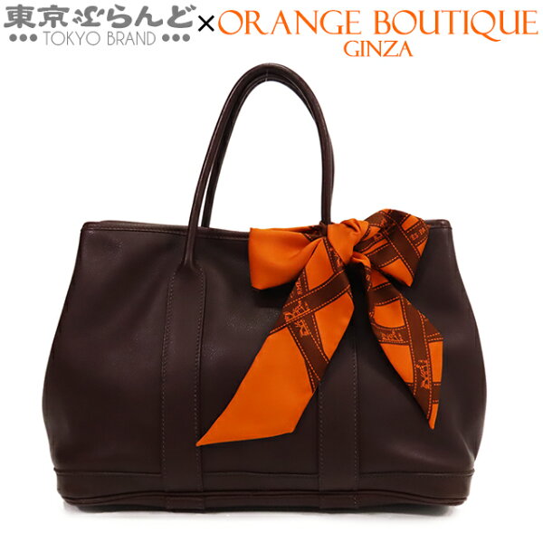 【返品可】エルメス HERMES ガーデン ツイリー TPM □I刻印 ハバナ シルバー金具 スイフト シルク トートバッグ レディース[送料無料] 【中古】 101726614