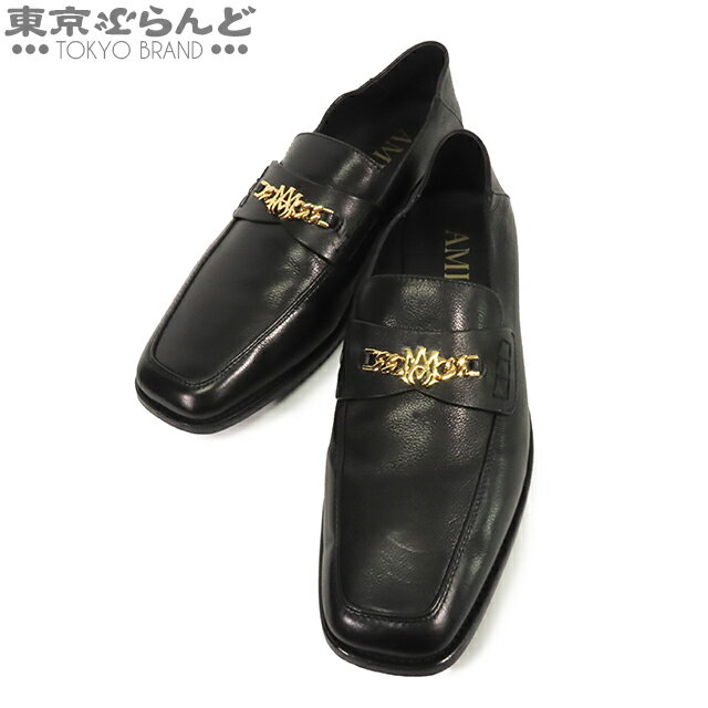 【中古】【5%クーポン♪11.14〜11.26】【返品可】アミリ AMIRI MA SLIP ON ローファー メンズ レザー MAチェーン スリッポン スクエアトゥ ブラック 黒 [送料無料]【ポイント15倍●11.14〜11.26】 101805314