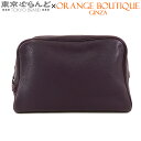 【5%クーポン♪5.2〜5.11】【春の大爆発セールπ】【返品可】エルメス HERMES トゥルースヴィクトリア GM □M刻印 紫 レザン シルバー金具 トリ...