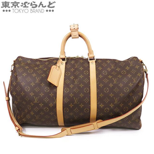 【2024年4月度月間優良ショップ】【5%クーポン♪5.23～6.2】【返品可】ルイヴィトン LOUIS VUITTON キーポル バンドリエール 55 M41414 モノグラムキャンバス ボストンバッグ ユニセックス A [送料無料] 【中古】【ポイント5倍●5.23～6.2】 101689317