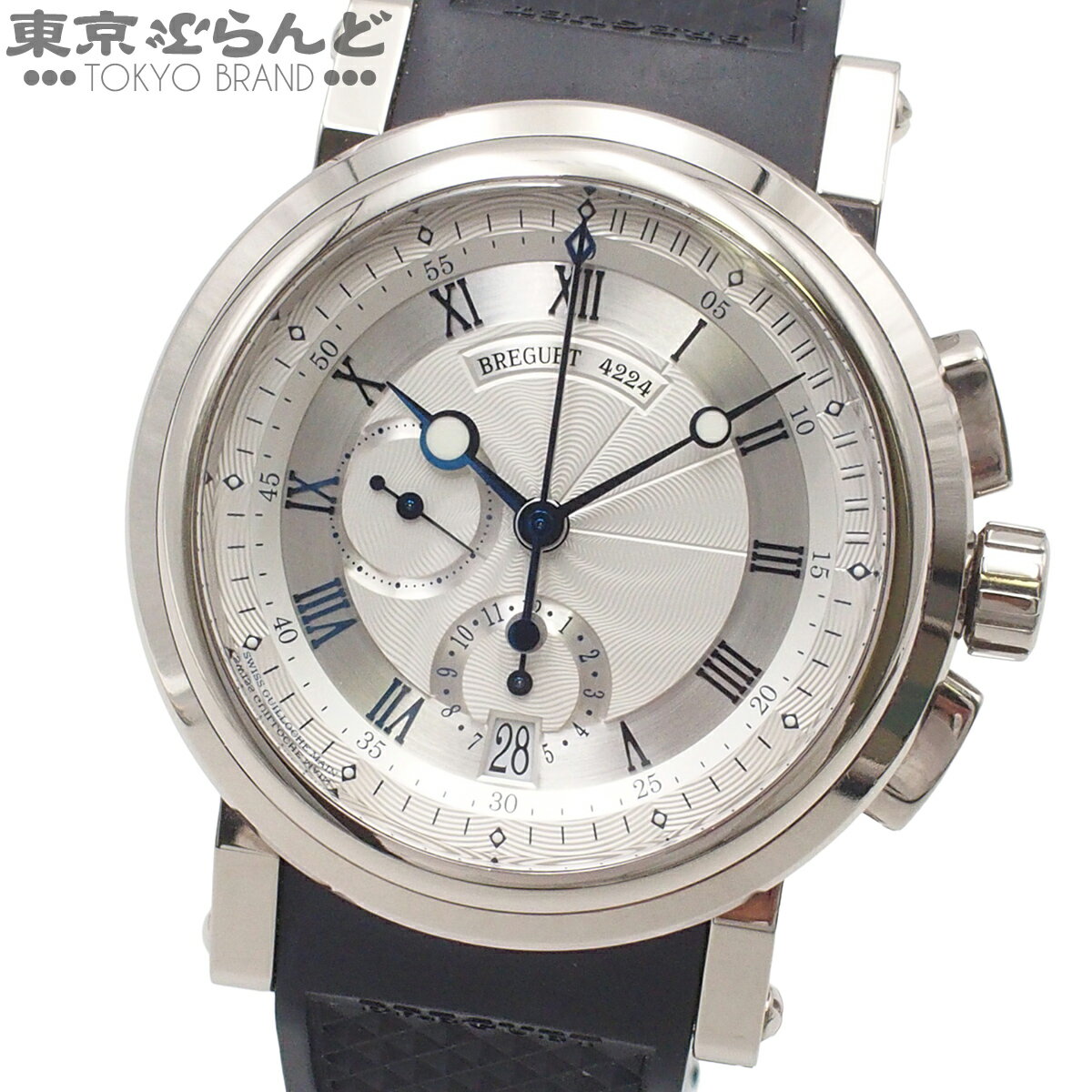 【中古】【返品可】ブレゲ Breguet マリーン2 クロノグラフ 金無垢 メンズ 腕時計 自動巻  ...