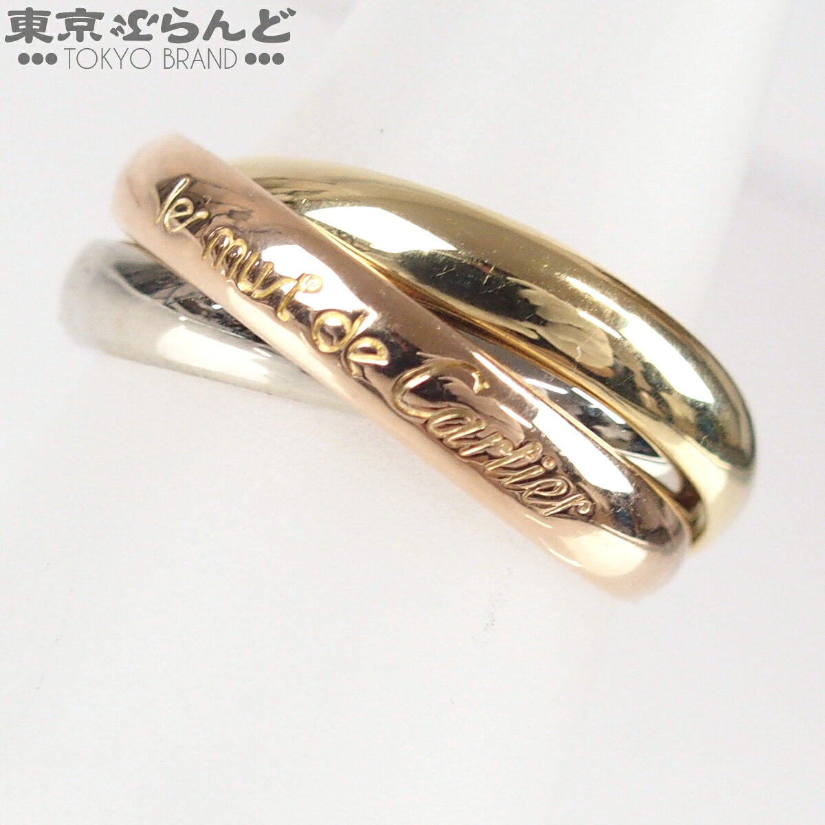 【中古】【返品可】カルティエ CARTIER トリニティ MM ユニセックス K18YG K18WG K...
